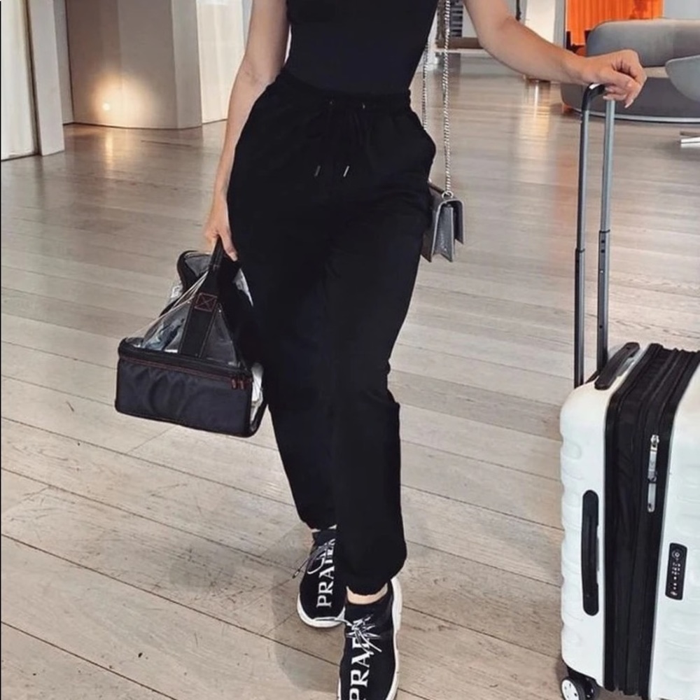 Meshki black joggers